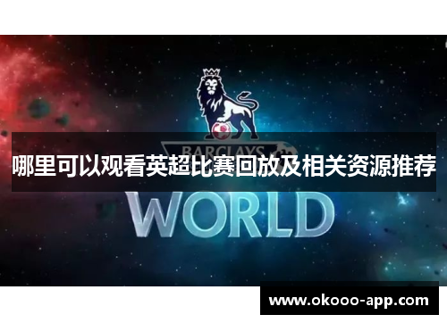 哪里可以观看英超比赛回放及相关资源推荐